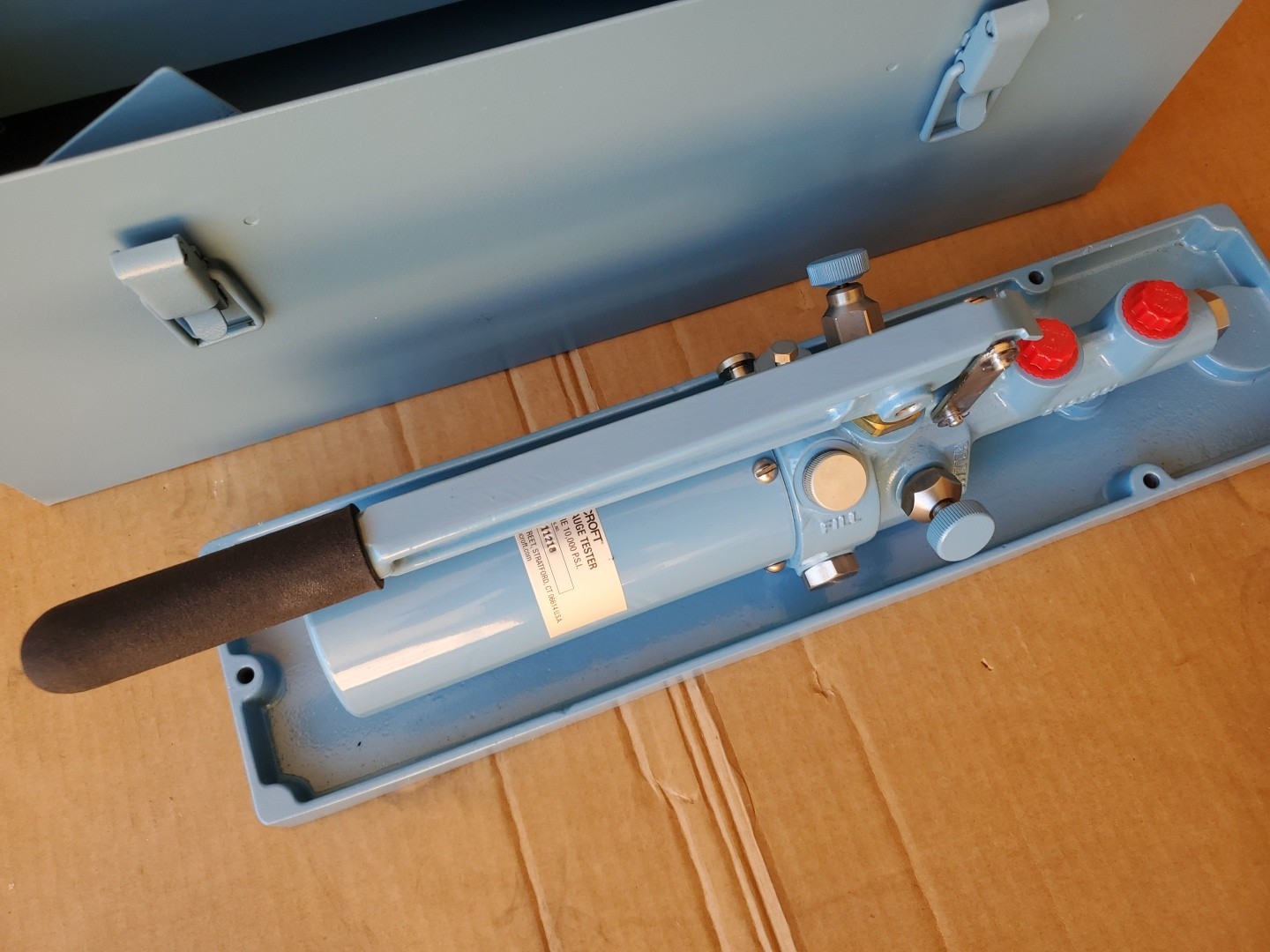 Ashcroft Portable Dead Weight Tester 5,000lb Hydraulic Pressure 1327 DG4-50
