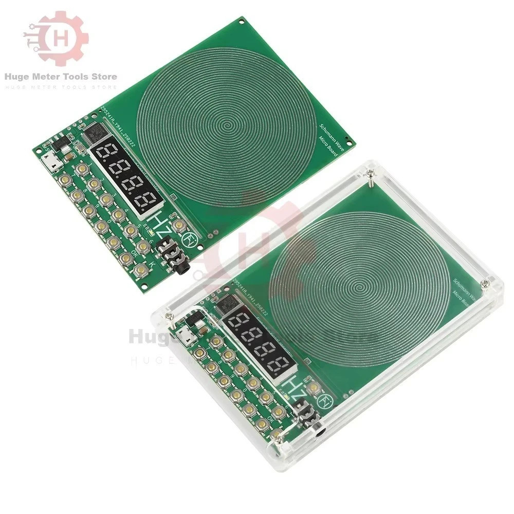 For Schumann Wave Generator Pulse Sine Frequency+Audio Output Connector+Case**