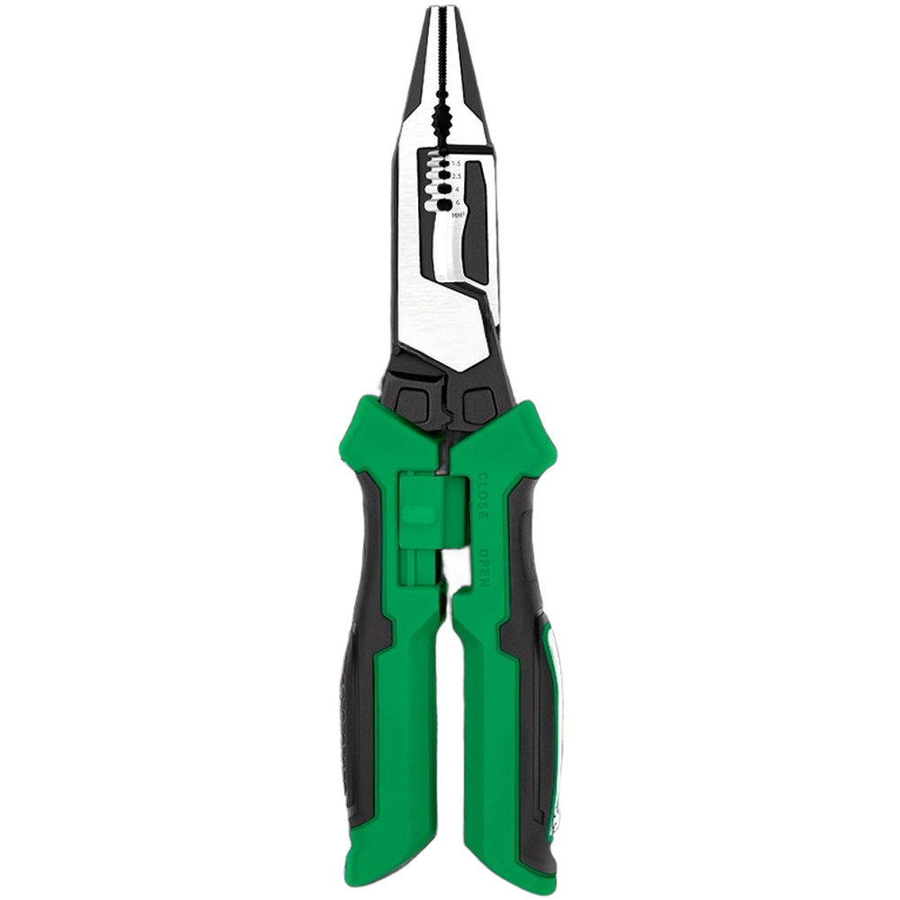 Wire Stripper Pliers with Dual Color LED Digital Display for Electricians