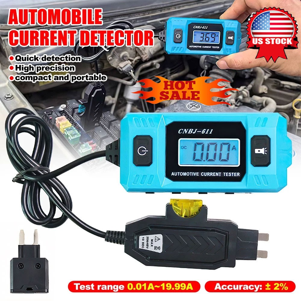 Automotive Circuit Fault Probe Tester,Portable High-Precision Current Tester 20A