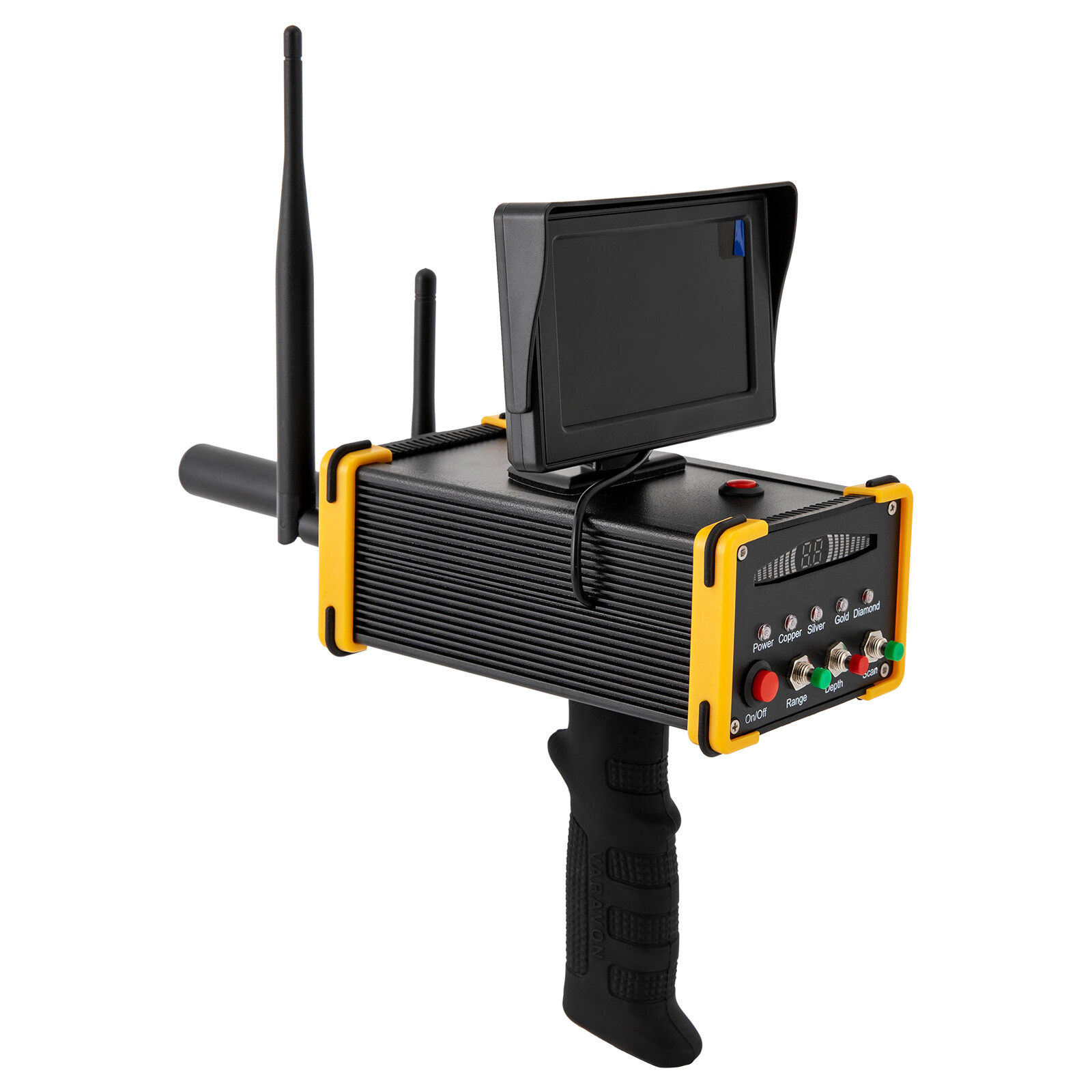 Long Range 3D Gold Silver Gem Diamond Metal Detector for Treasure Hunter LCD