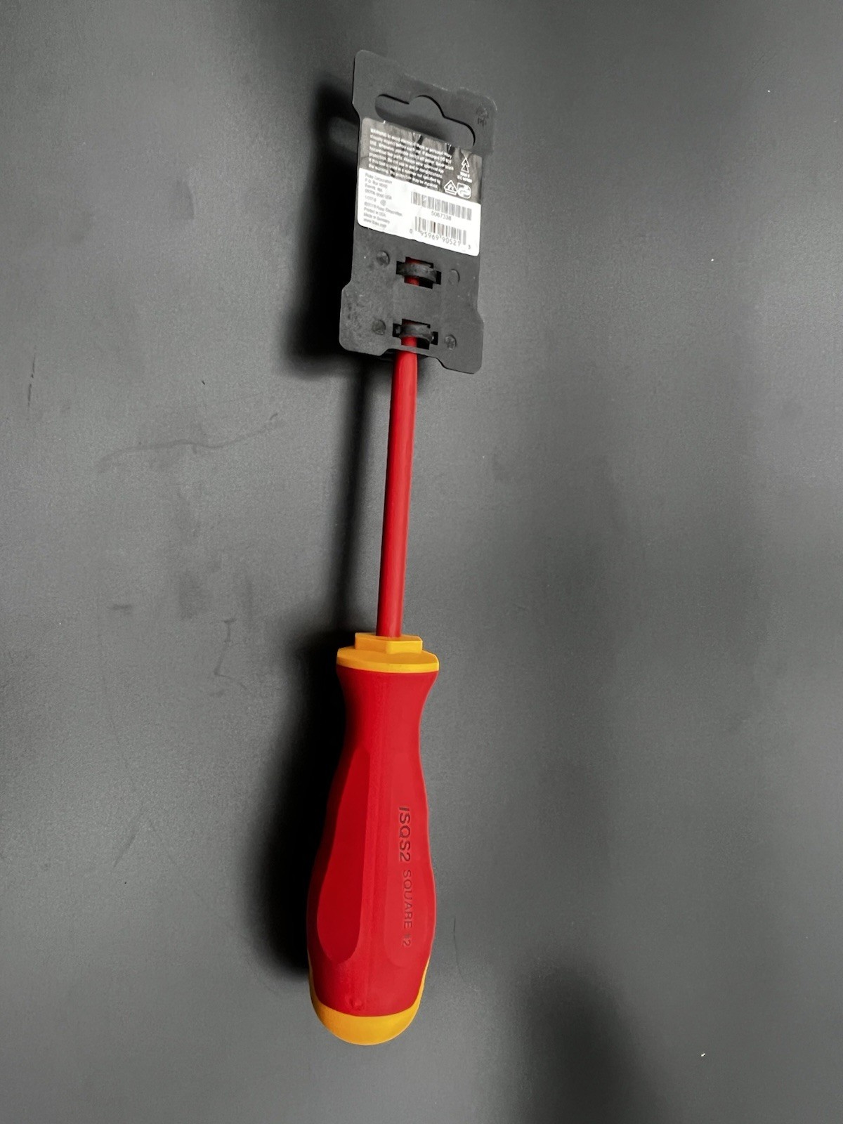 Fluke ISQS2 Insulated #2 Robertson Square Screwdriver 1000V 7 Inch