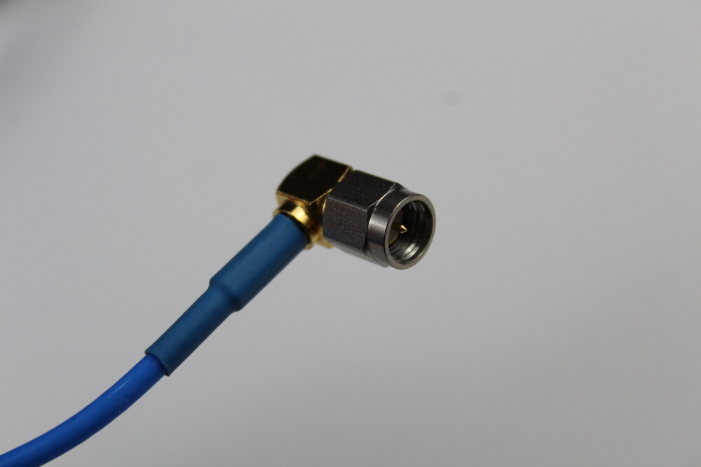 (V6)BOTTOM Blue Cable with R/A SMA M to BNC F 10″ to 16″ Length Varies lot of 8