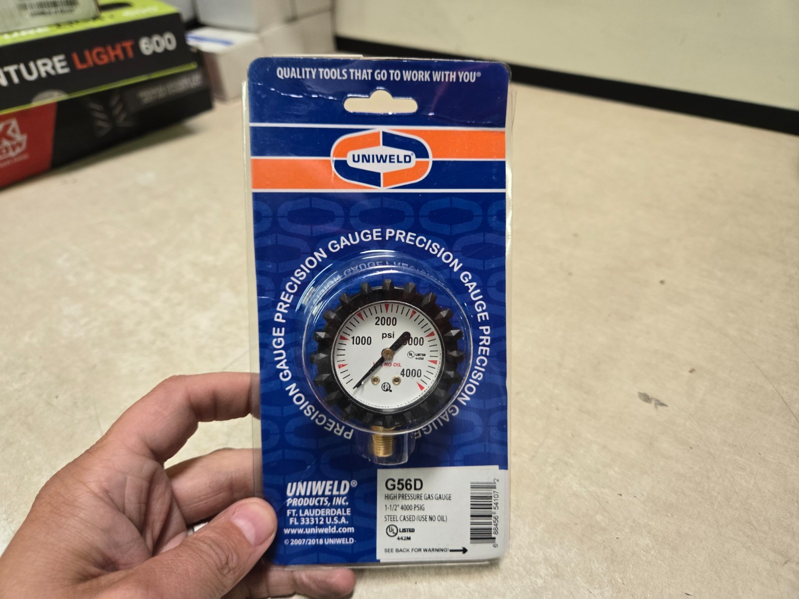 Uniweld G56D – Oxygen Contents Gauge, 1.5in with 1/8in NPT