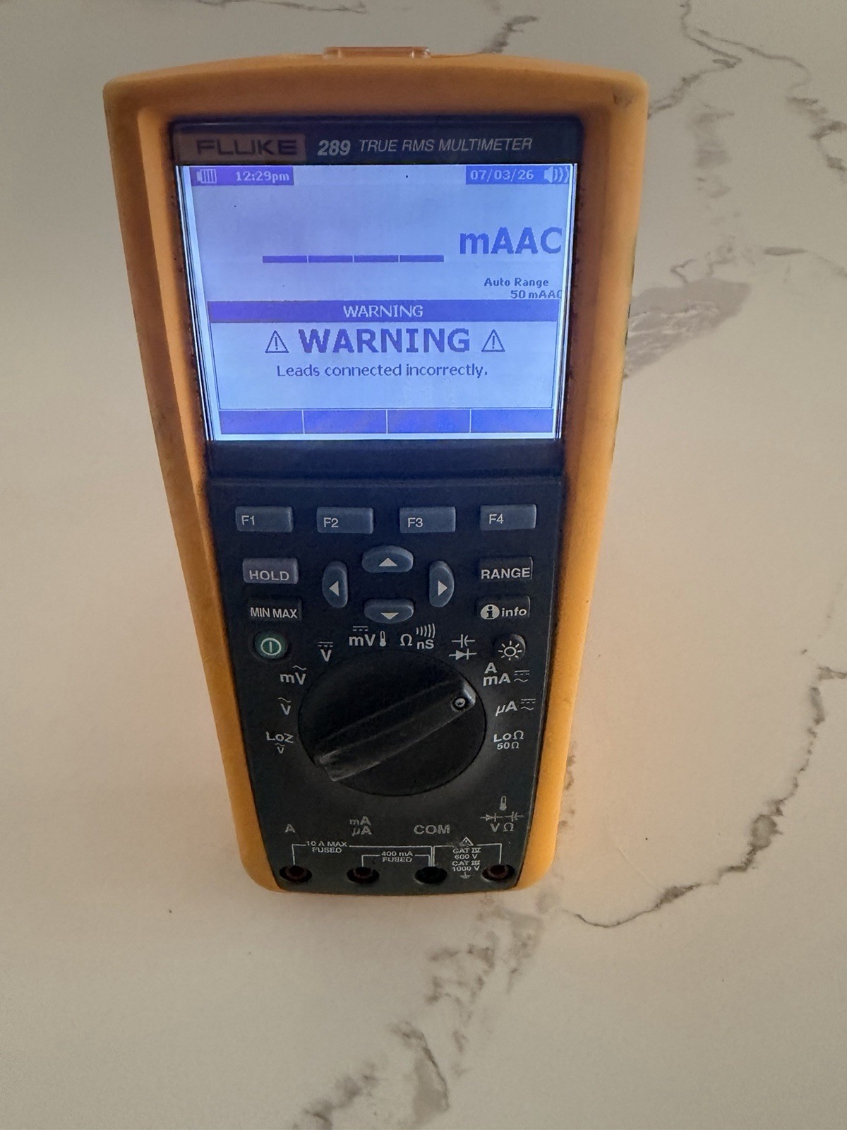 FLUKE 289 TRUE RMS MULTIMETER NO LEADS POWERS ON