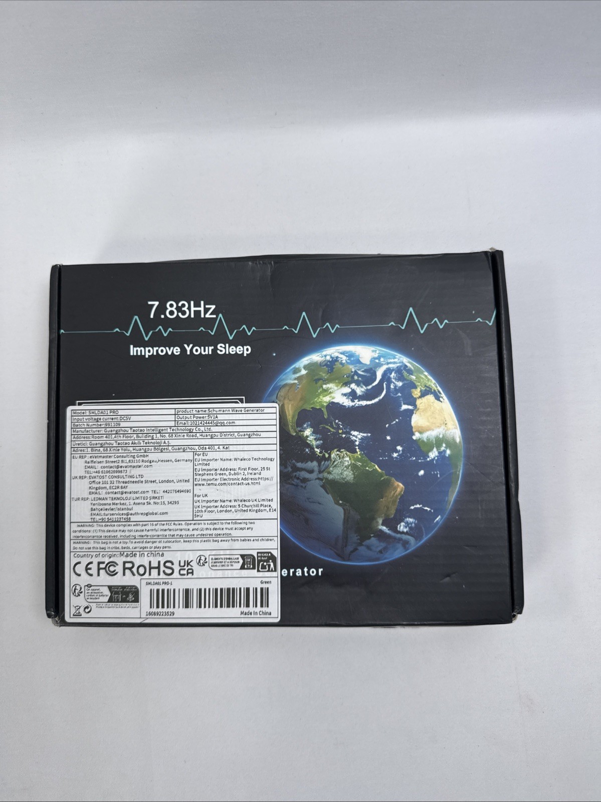 7.83Hz Schumann Wave Resonance Generator Ultra-Low Frequency Pulse USB TESTED