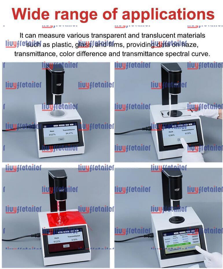 Digital Haze Meter Liquid Color Difference Glass Film Transmittance Tester LS155