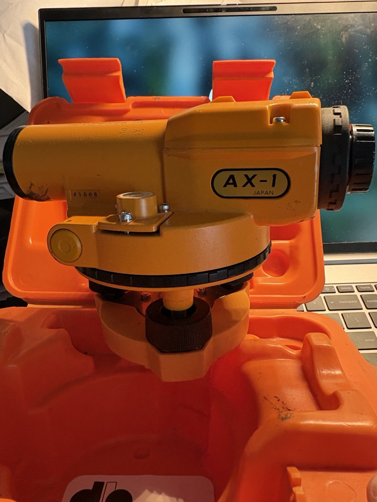NIKON AX-1 AUTOMATIC SURVEYOR LEVEL BASE & CASE