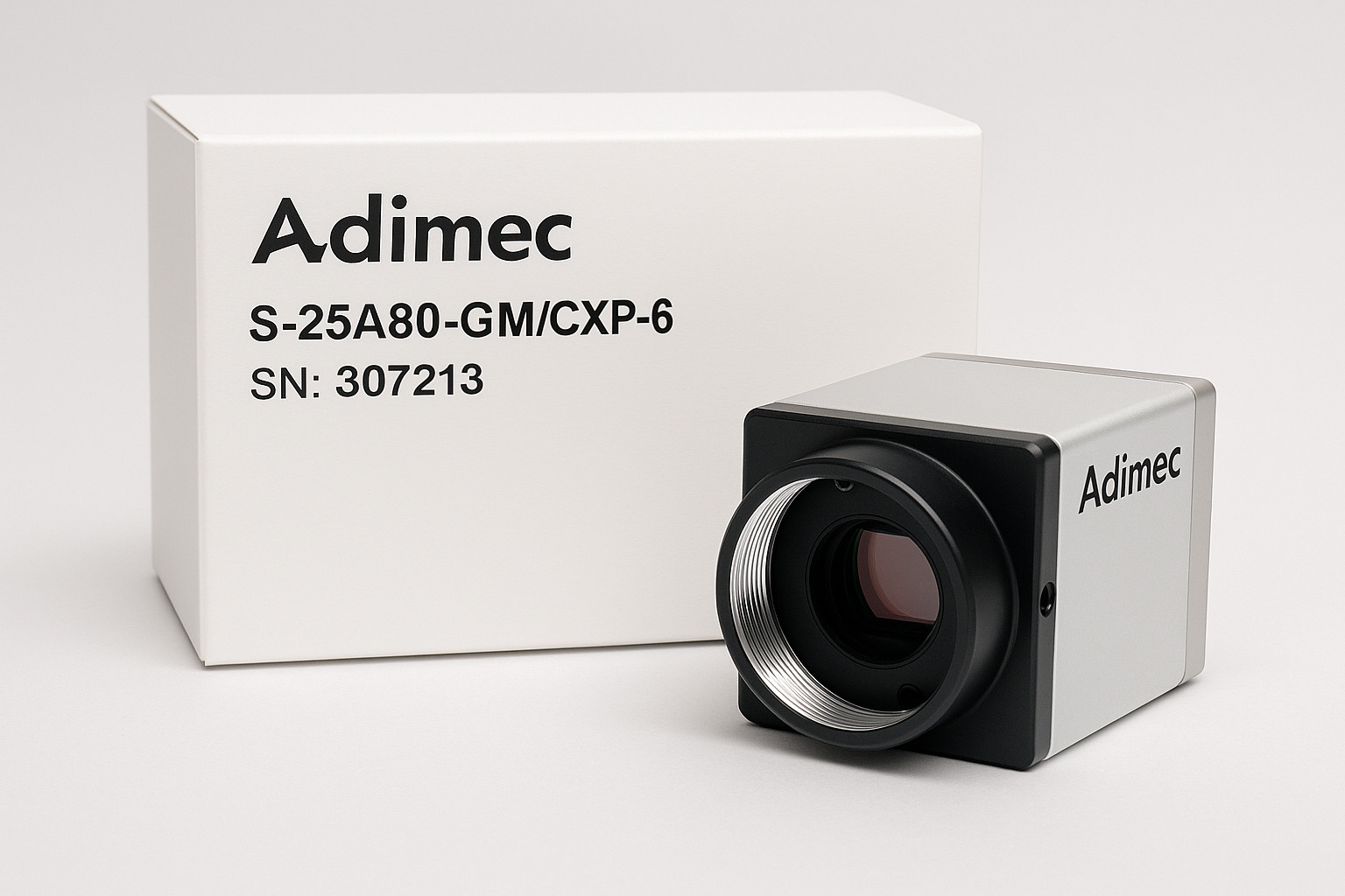 Adimec S-25A80-GM/CXP-6-1.1 Industrial Camera – ID 192001 SN: 307213 – Brand New