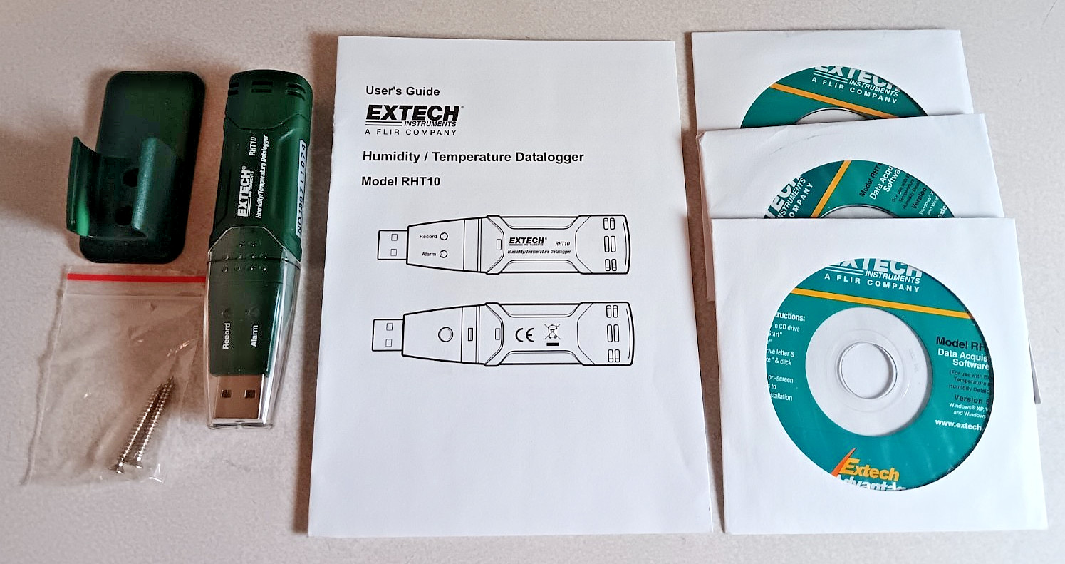 EXTECH RHT10 HUMIDITY AND TEMPERATURE USB DATALOGGER NEW