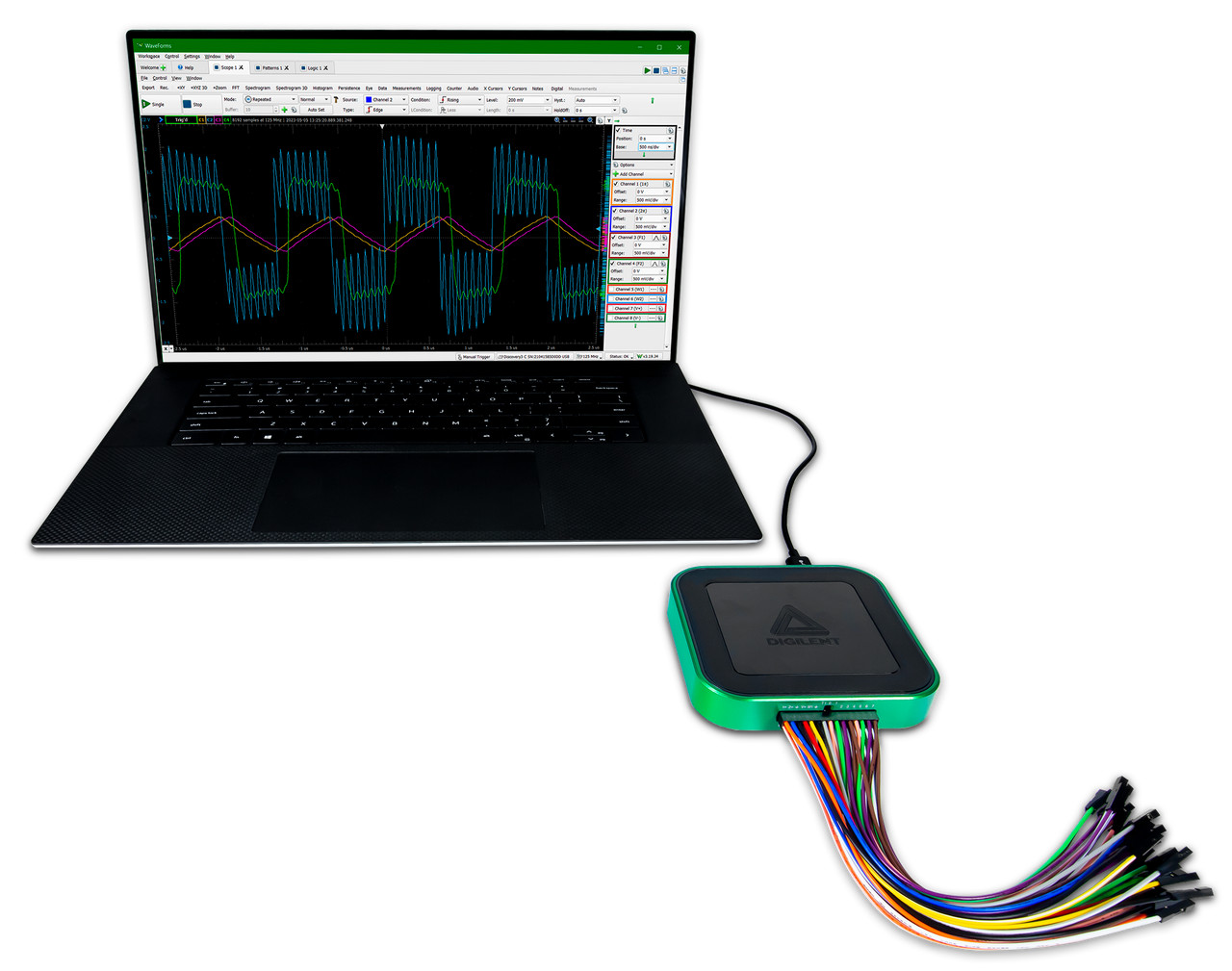 Analog Discovery 3 125 MS/s USB Oscilloscope Waveform Generator Logic Analyzer