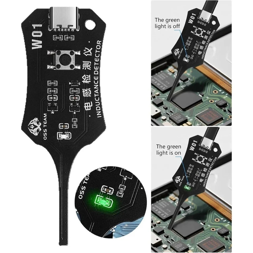 W01 Digital Inductance Tester Compact Inductor Detector Electronic Test Tool