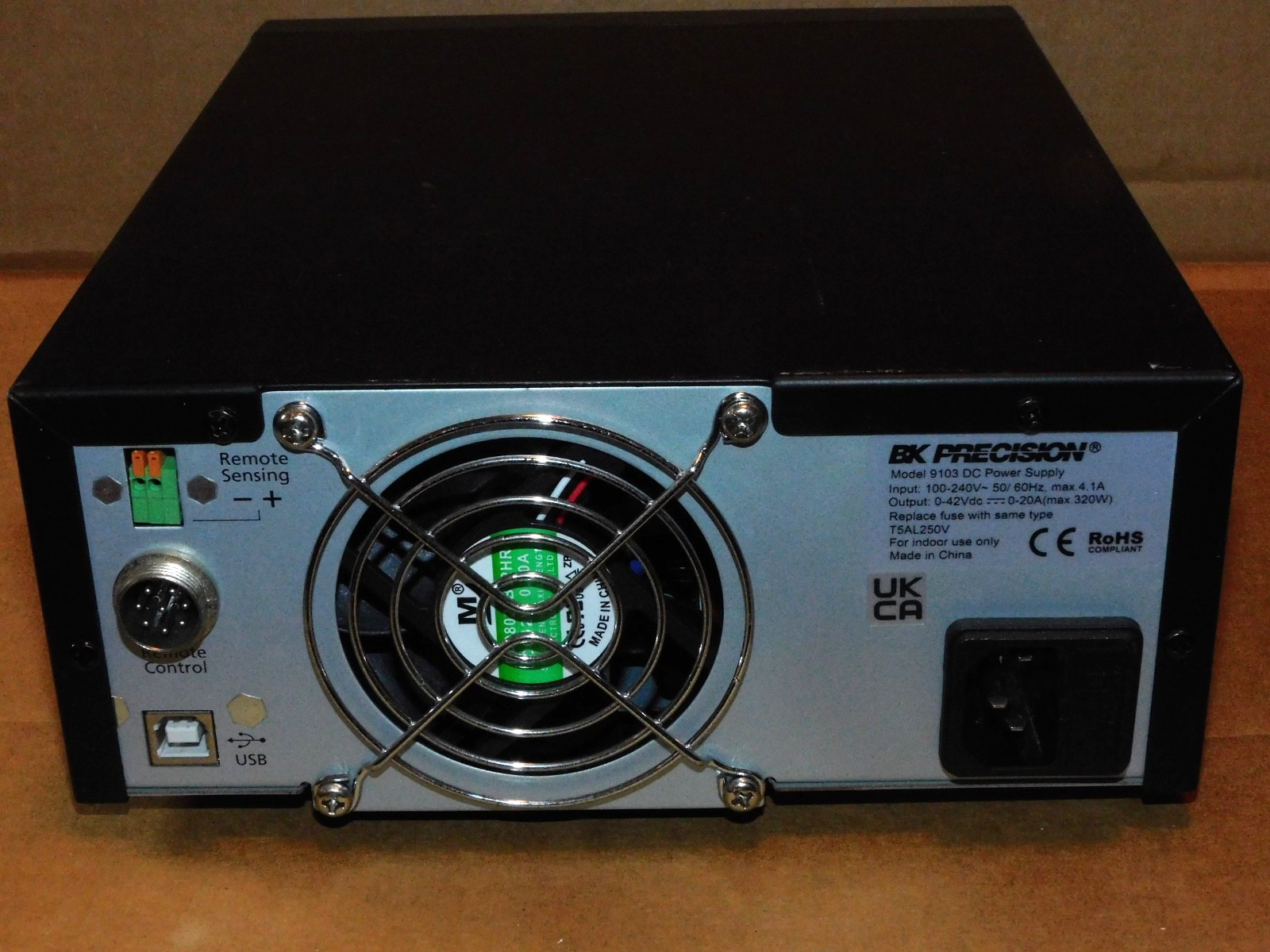 B&K 9103 42V / 20A / 320W Multi Range Range DC Power Supply