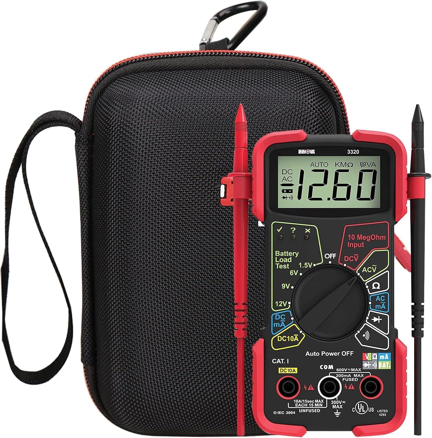Protective Zipper Case for INNOVA 3320/3340 Digital Multimeter—Compact & Stylish