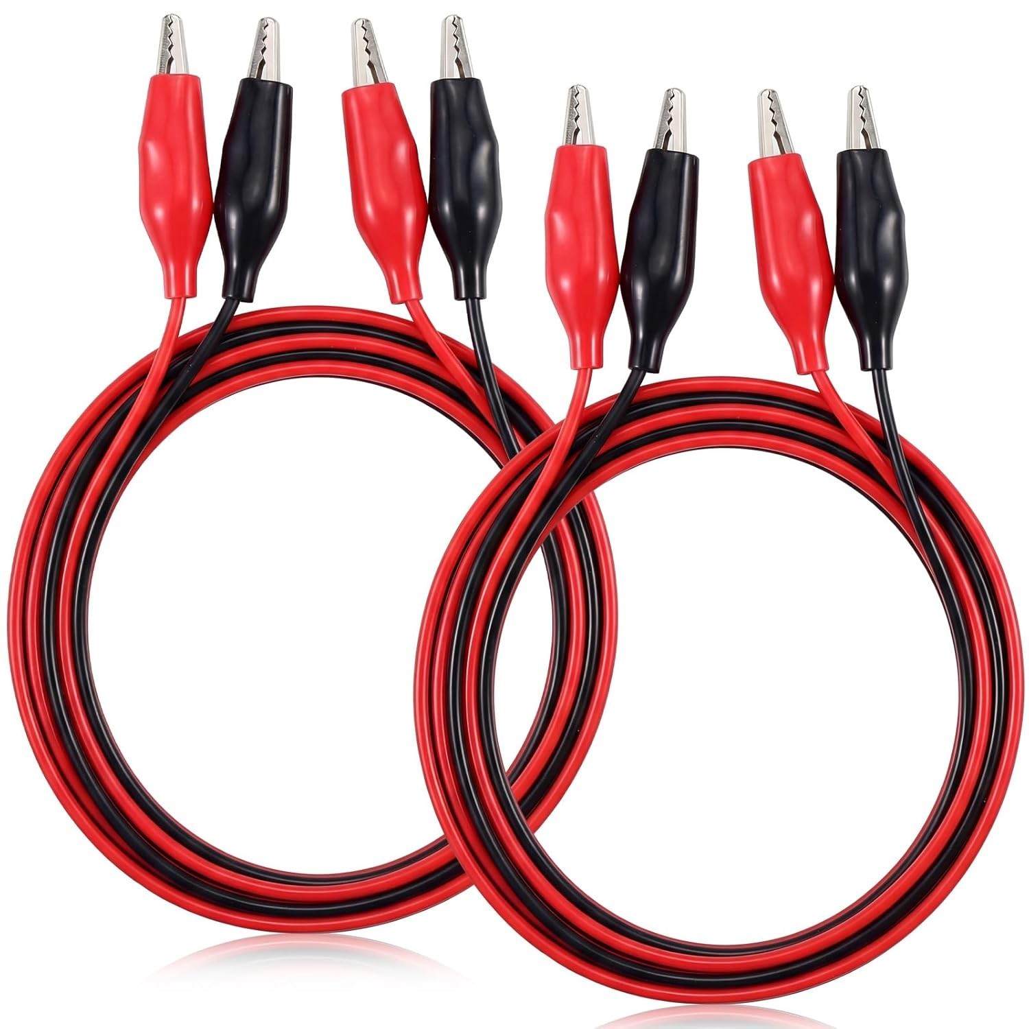 4 Pcs Alligator Clips Electrical 40 Inches Test Leads With Alligator Clips
