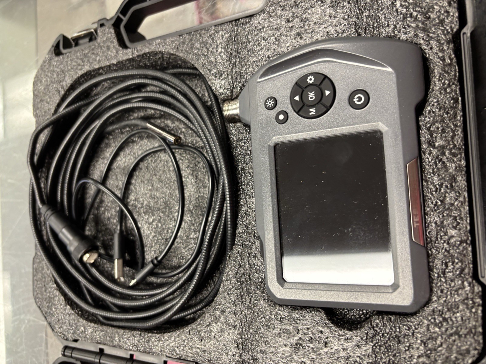 Teslong NTS150 Digital Endoscope Inspection Camera LCD Display Semi-Rigid Case