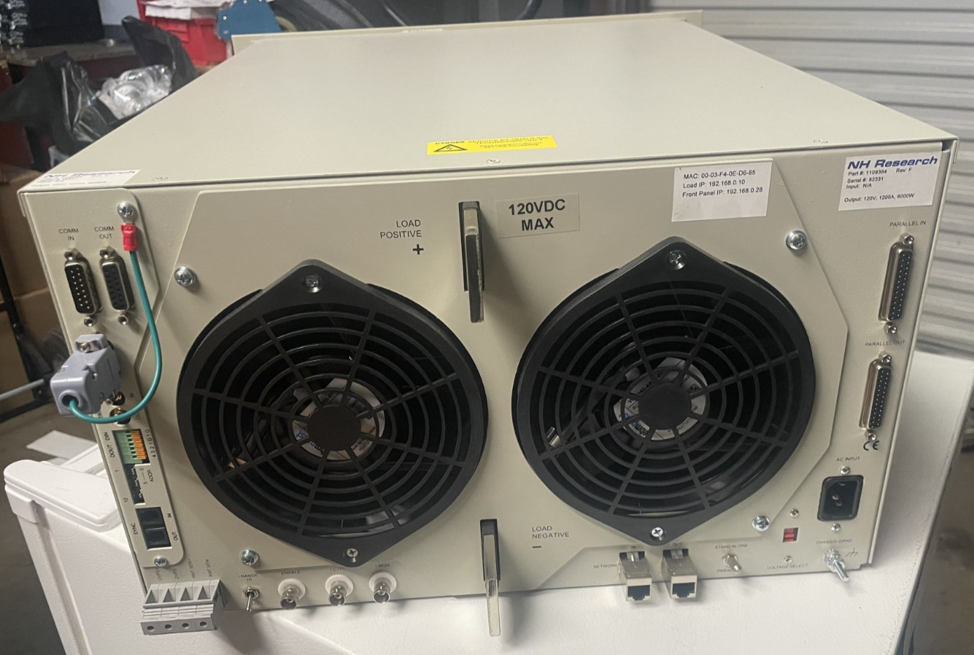 NH Research 4700 LXI DC Electronic Load 6kW 1200A 120V Touchscreen 1109364