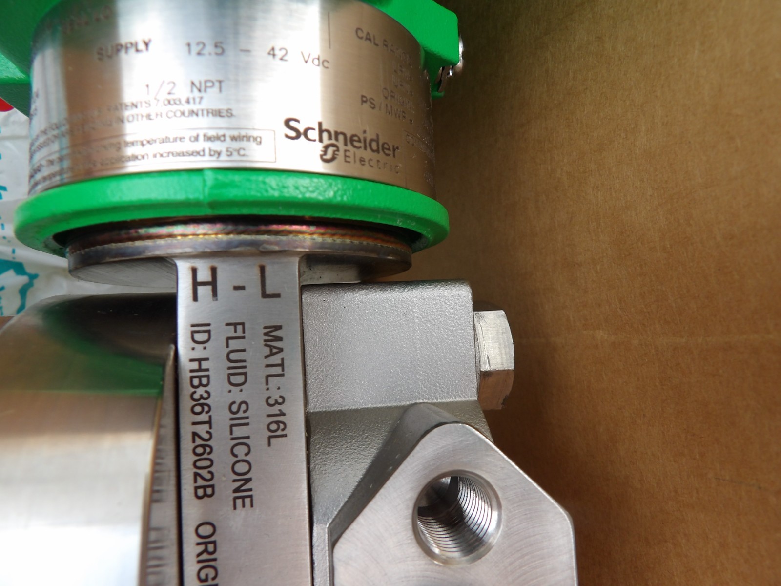 Schneider Foxboro IDP10S-TF1B01FM Pressure Transmitter 0-200in-h2o 12.5-42v-dc