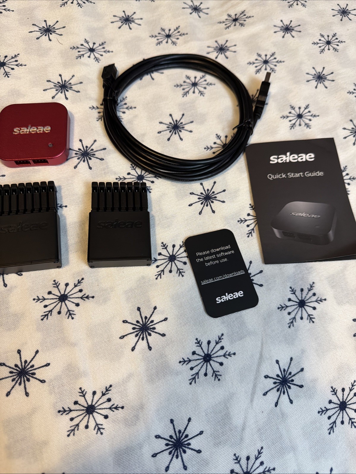 Saleae Logic 8 8-Channel Logic Analyzer Red with USB Cable and Case