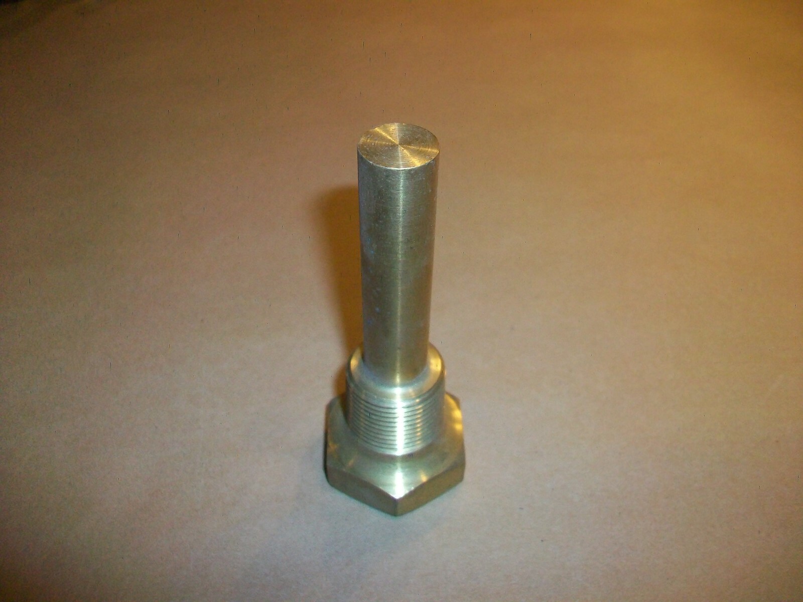Unbranded Brass Thermocouple Well 4.25″ Overall 2 5/8″ Probe 1″ NPT NEW
