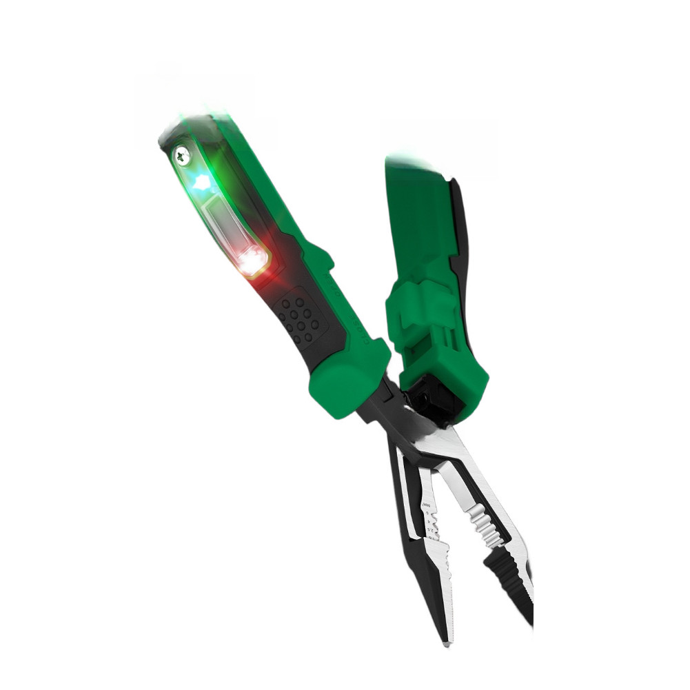 Wire Stripper Pliers with Dual Color LED Digital Display for Electricians