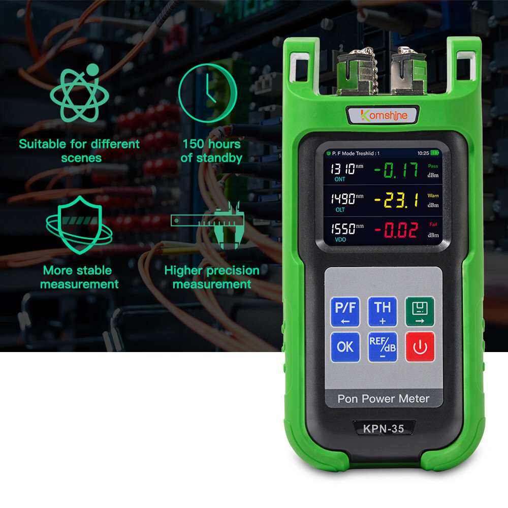 Komshine FI-20V Fiber Optic Identifier & KPN-35 PON Power Meter 1310/1490/1550nm