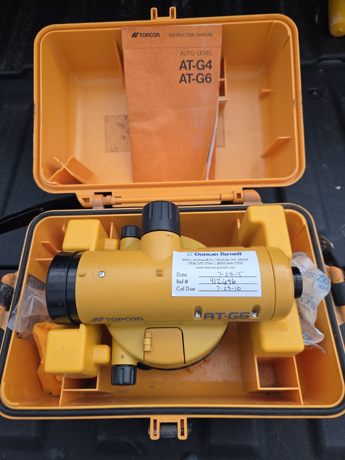 Topcon AT-G6 Automatic Level Surveyor Untested