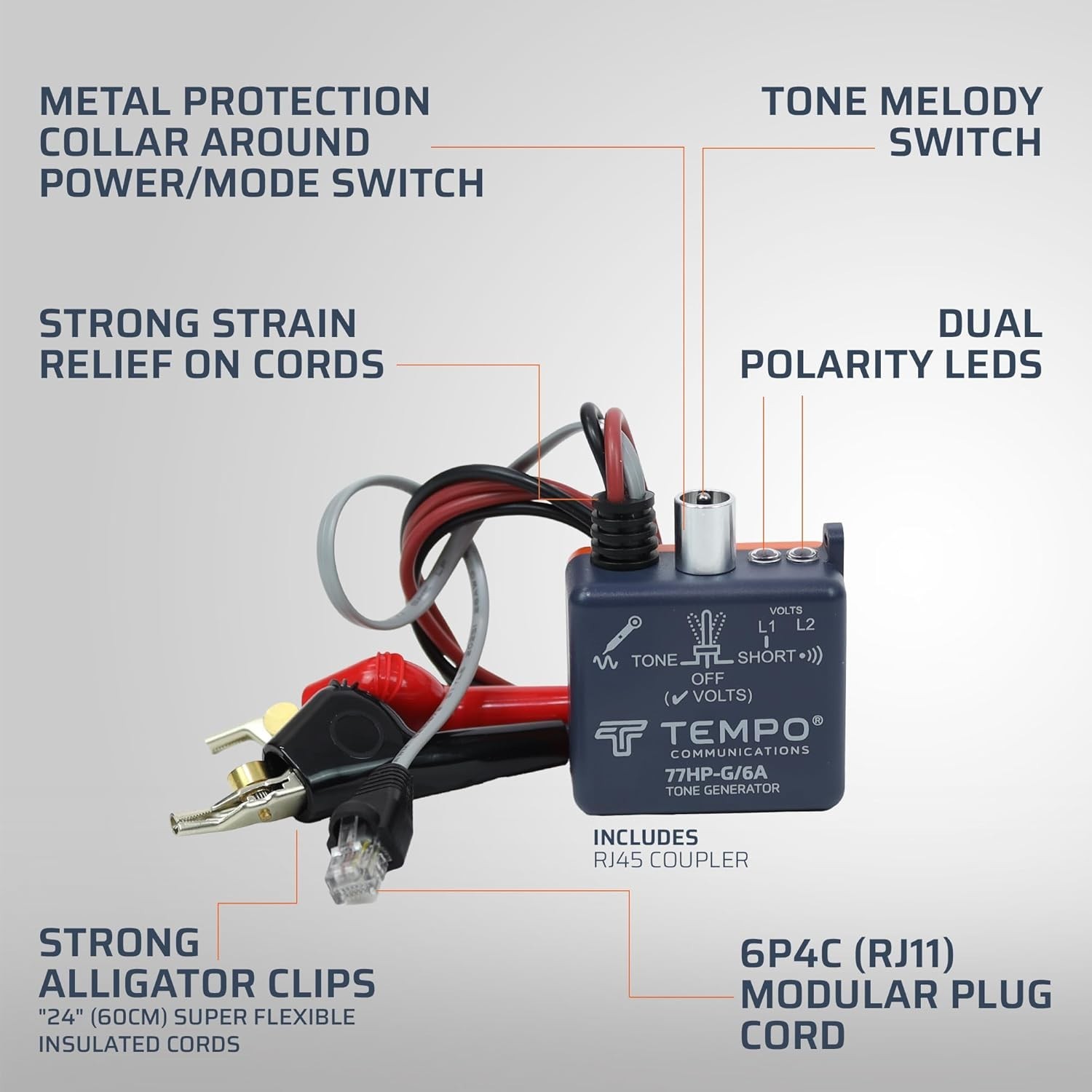 Communications 701K-G Wire Tracer Electrical, Tone Generator and Probe Kit 70…