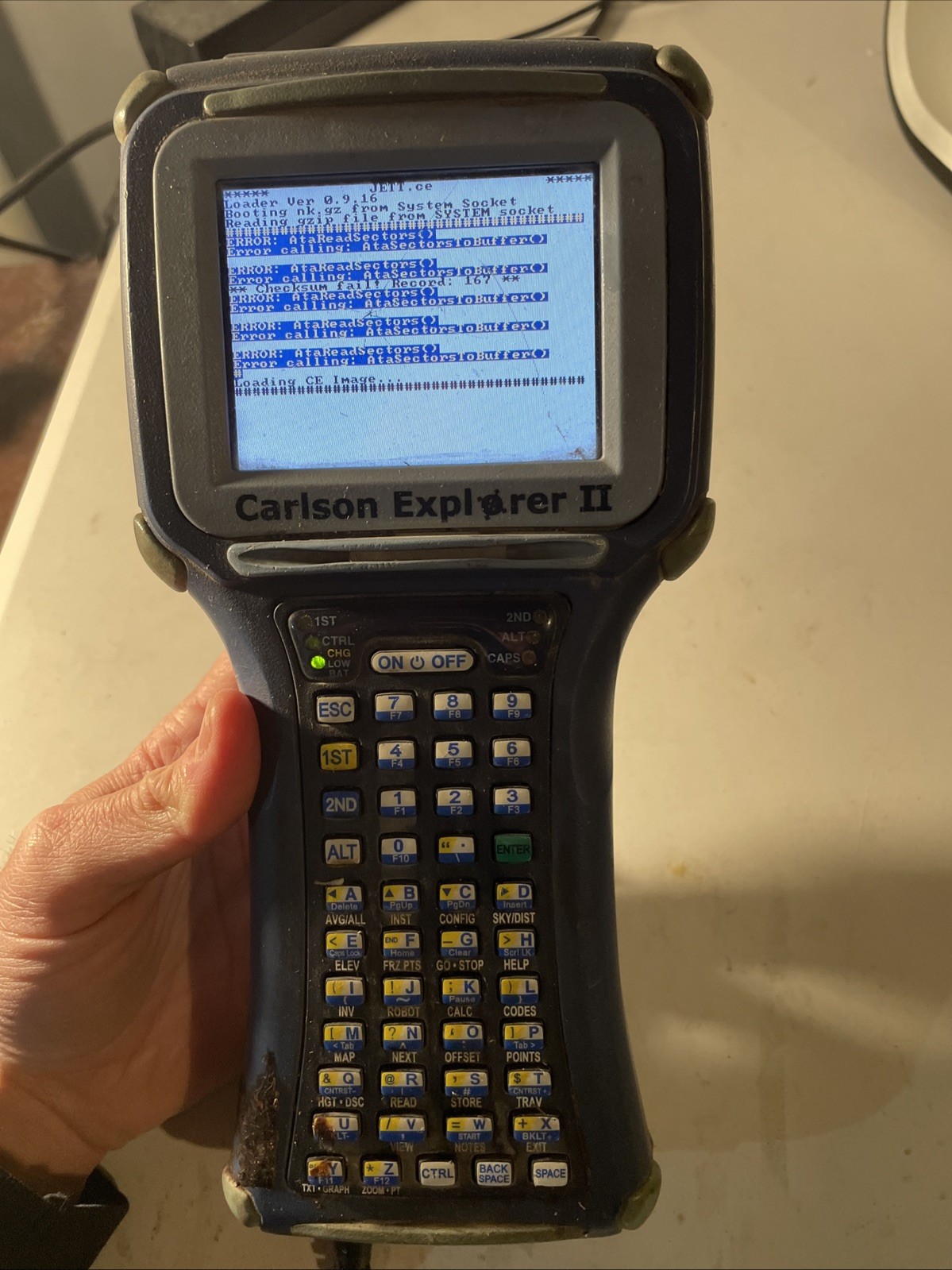 Carlson Explorer II Data Collector Surveying Handheld 112378 – UNIT ONLY