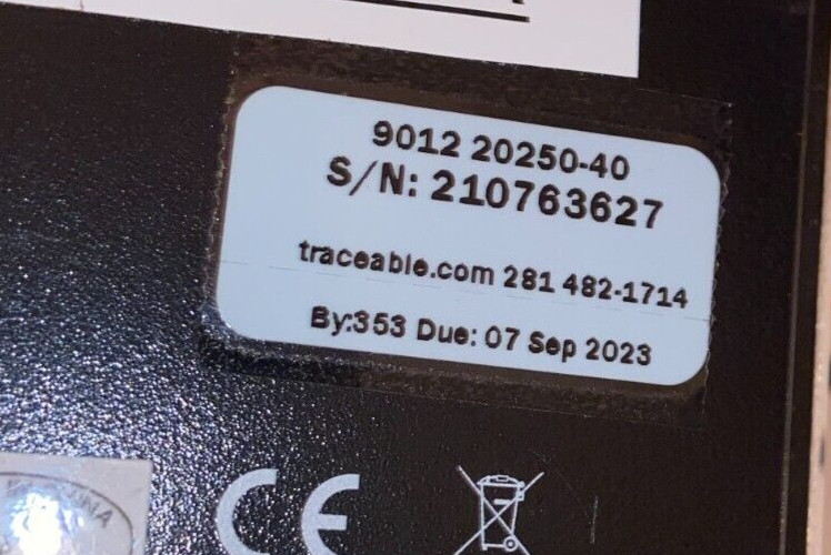 Cole Parmer 20250-40 Traceable 9012 Temperature/RH Touch Screen Recorder – Used