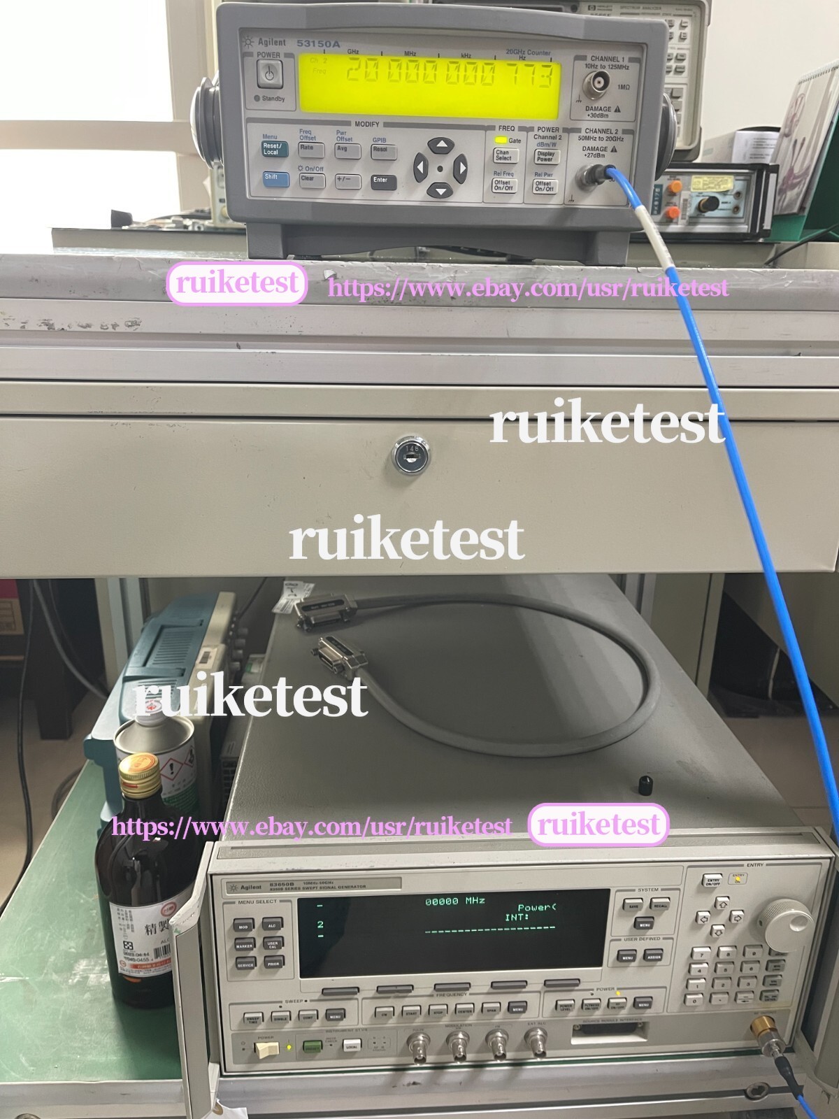 Agilent Keysight 53150A 10Hz-20GHz CW Microwave Frequency Counter _1097