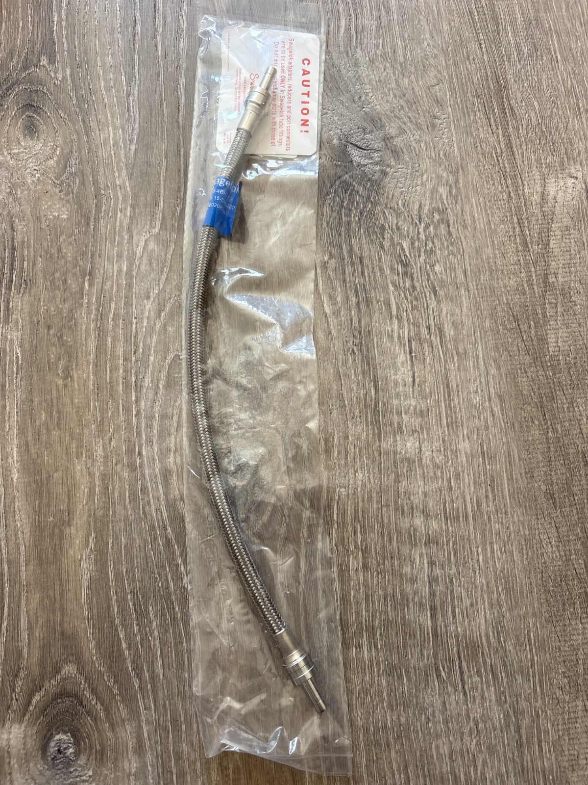 Swagelok SS-4BHT-12 PTFE-Lined Stainless Steel Hose 1/4 in
