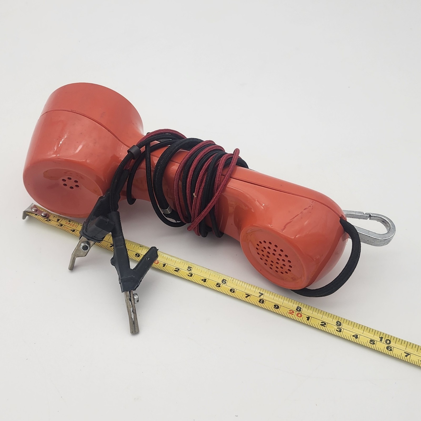 Vintage Lineman Western Electric Telephone Phone Test Bell Systems Tester Orange