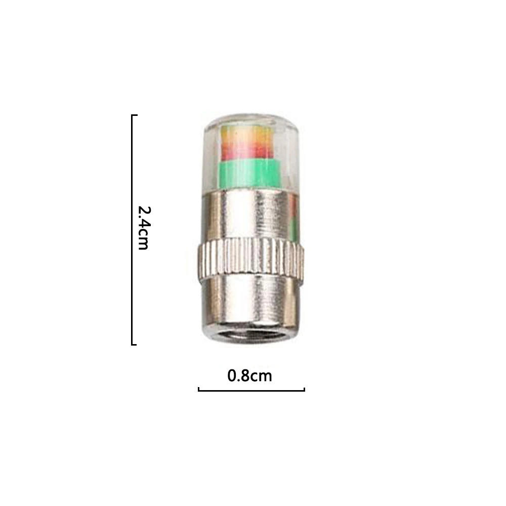 Cars Tire Air Pressure Monitor Alert 4Pcs/set Indicator Valve Cap Gauge…