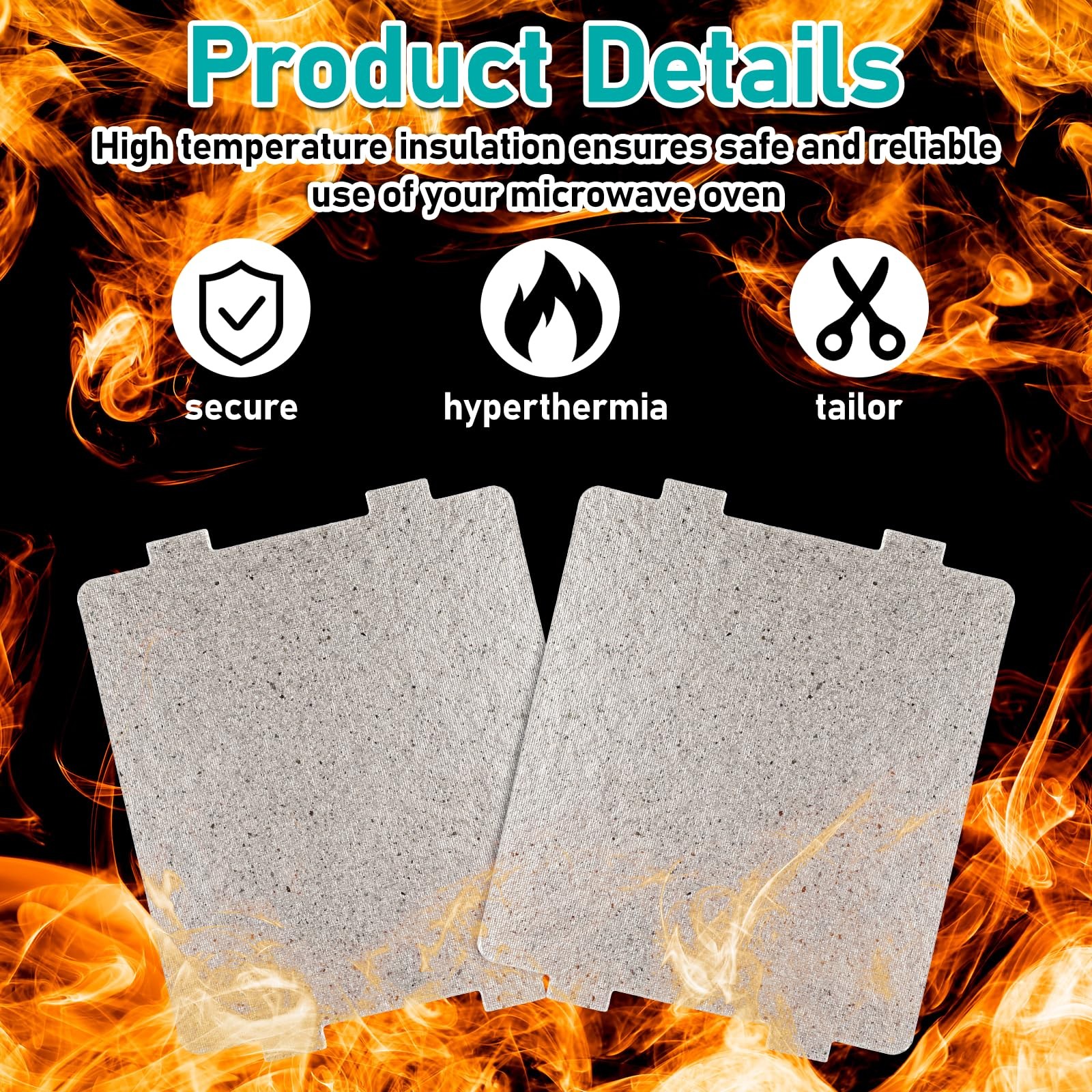 2 Pcs Microwave Waveguide Cover, Universal Mica Sheet Waveguide Cover Replacemen