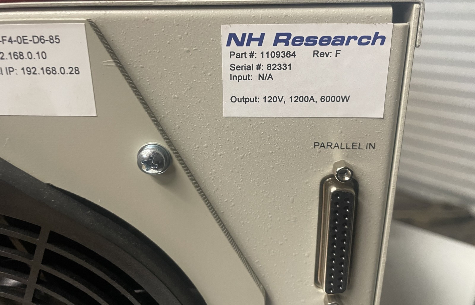 NH Research 4700 LXI DC Electronic Load 6kW 1200A 120V Touchscreen 1109364