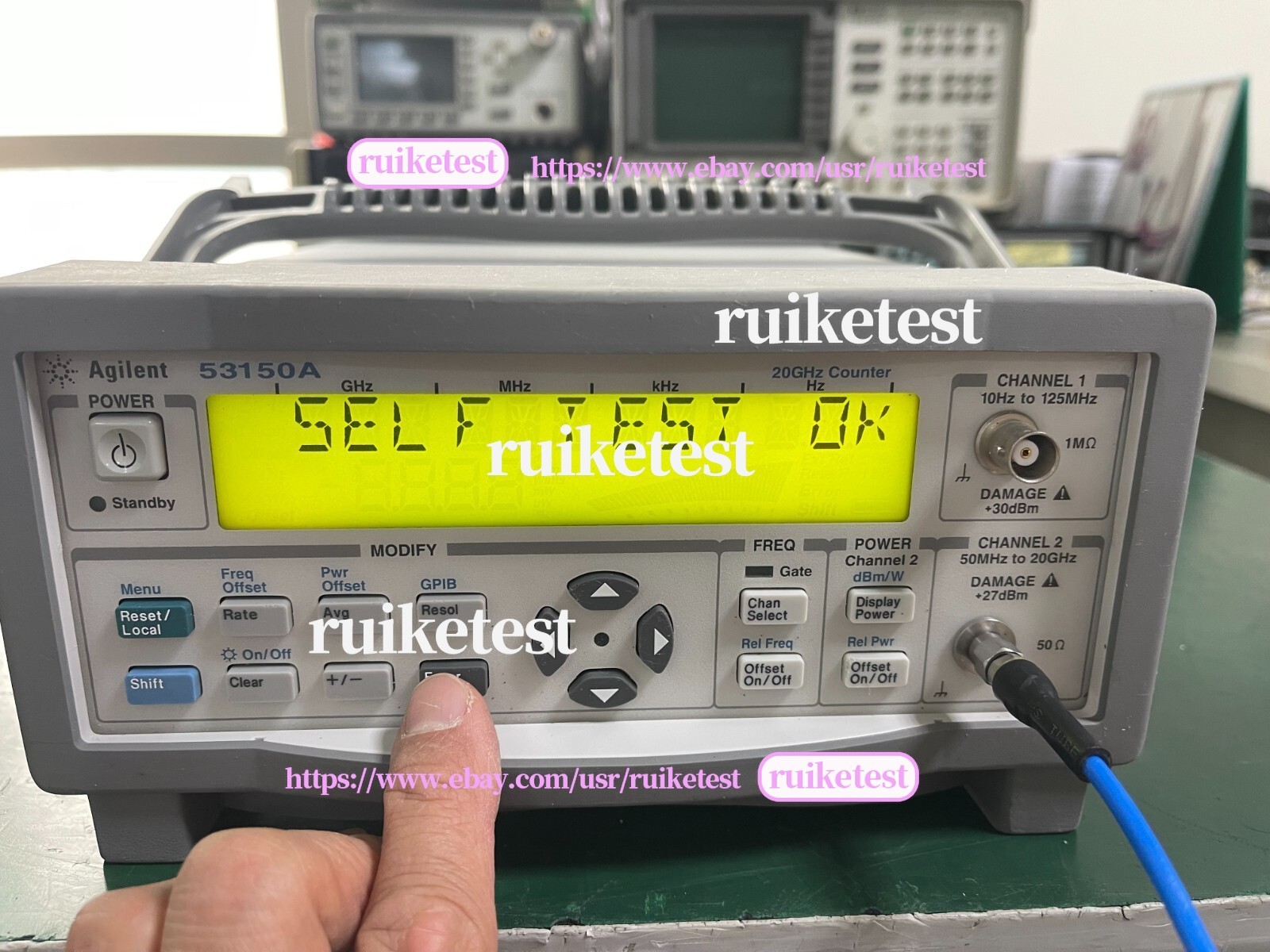 Agilent Keysight 53150A 10Hz-20GHz CW Microwave Frequency Counter _1097