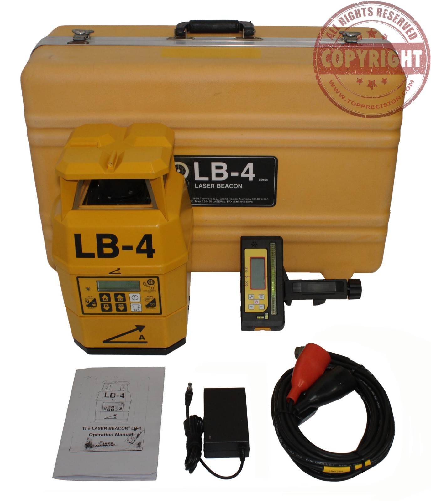 LASER ALIGNMENT LB-4 ROTARY DUAL SLOPE LASER LEVEL,TRANSIT,GRADE,TOPCON,SPECTRA