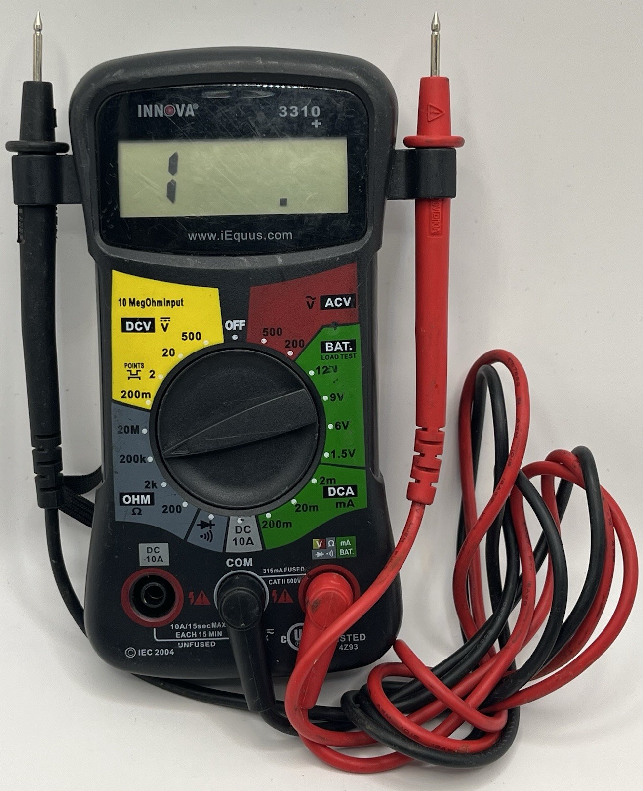 Innova Digital Multimeter Model 3310+ With Leads 2004 EUC