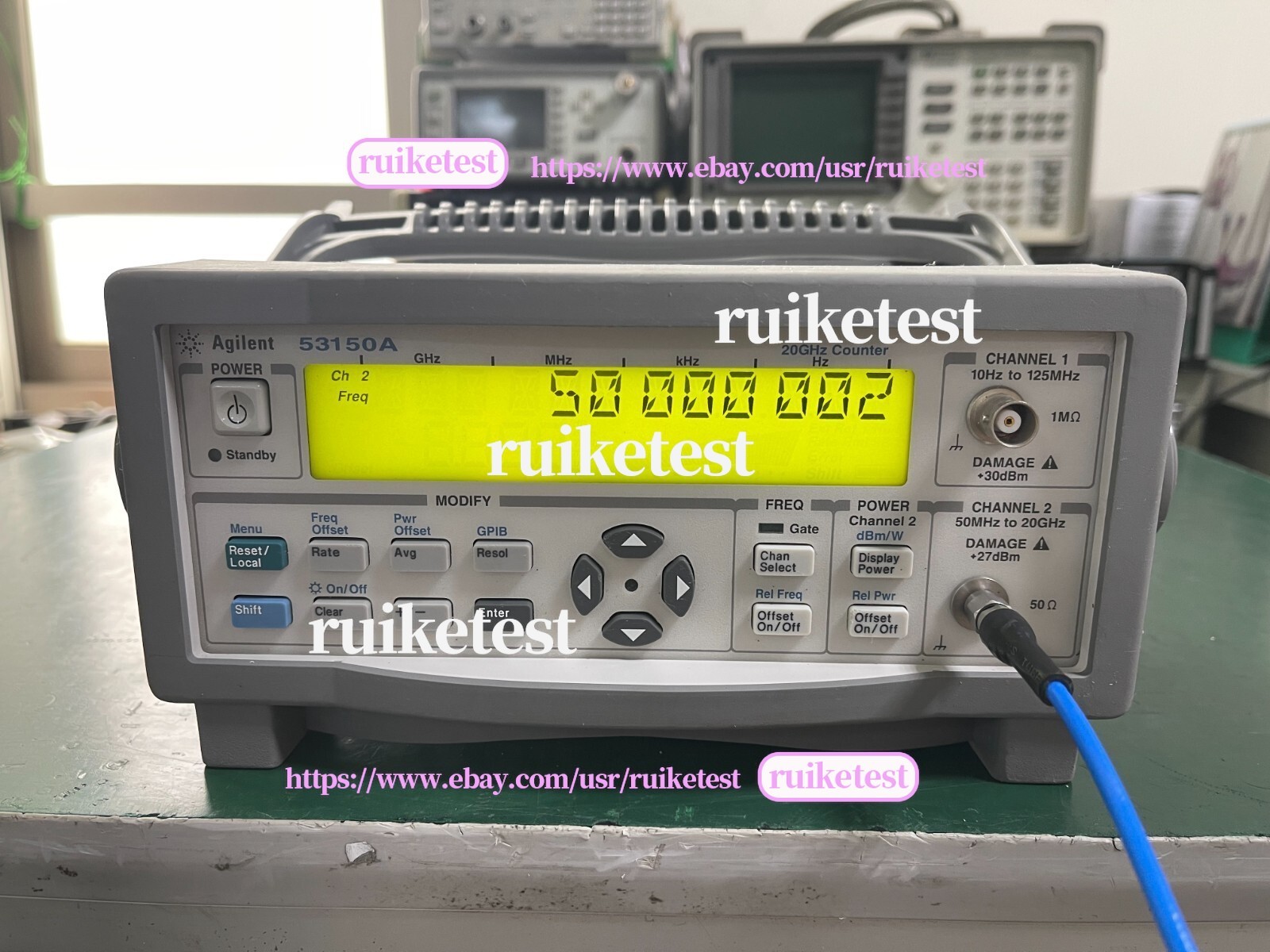 Agilent Keysight 53150A 10Hz-20GHz CW Microwave Frequency Counter _1097