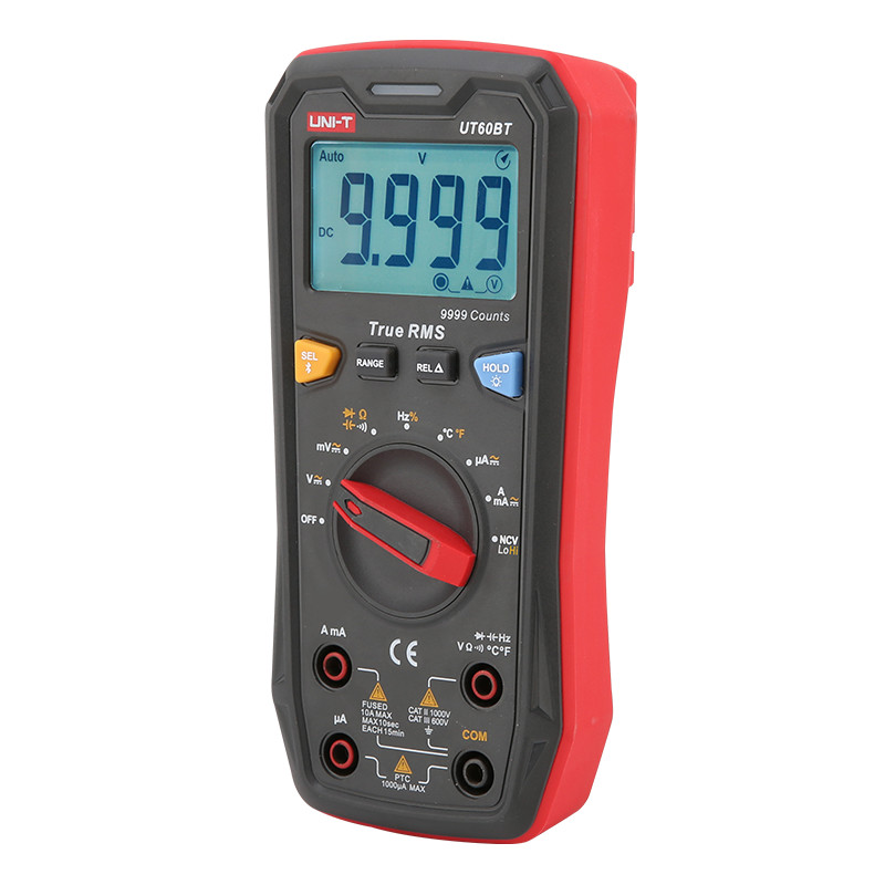 UNI-T Bluetooth True RMS Multimeter Auto Range AC/DC NCV Freq Temp Tester UT60BT