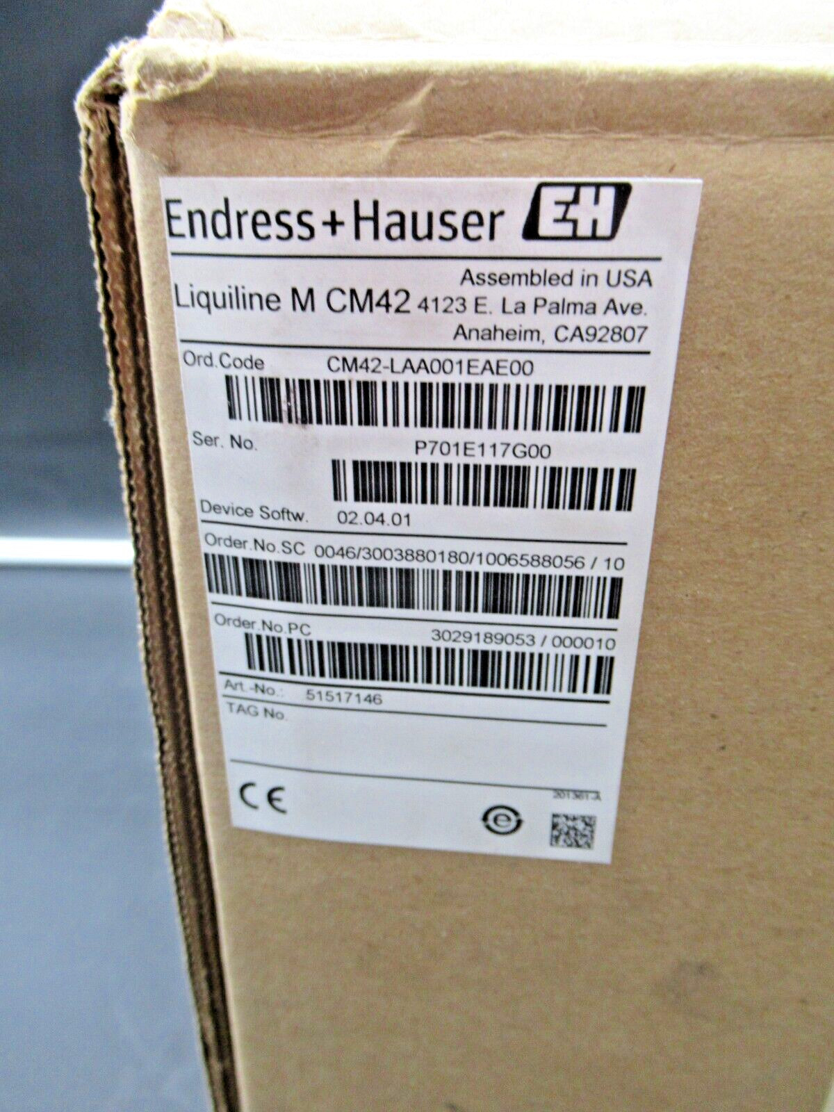 *US SELLER* Endress+Hauser Liquiline M CM42 Two-Wire Transmitter LAA001EAE00