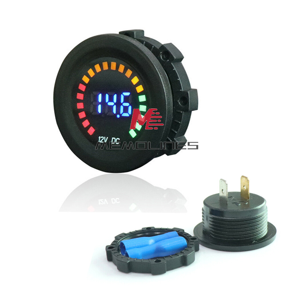 DC12V Color Screen Voltmeter DC LED Digital Display Car Voltage Monitor 5V-36V