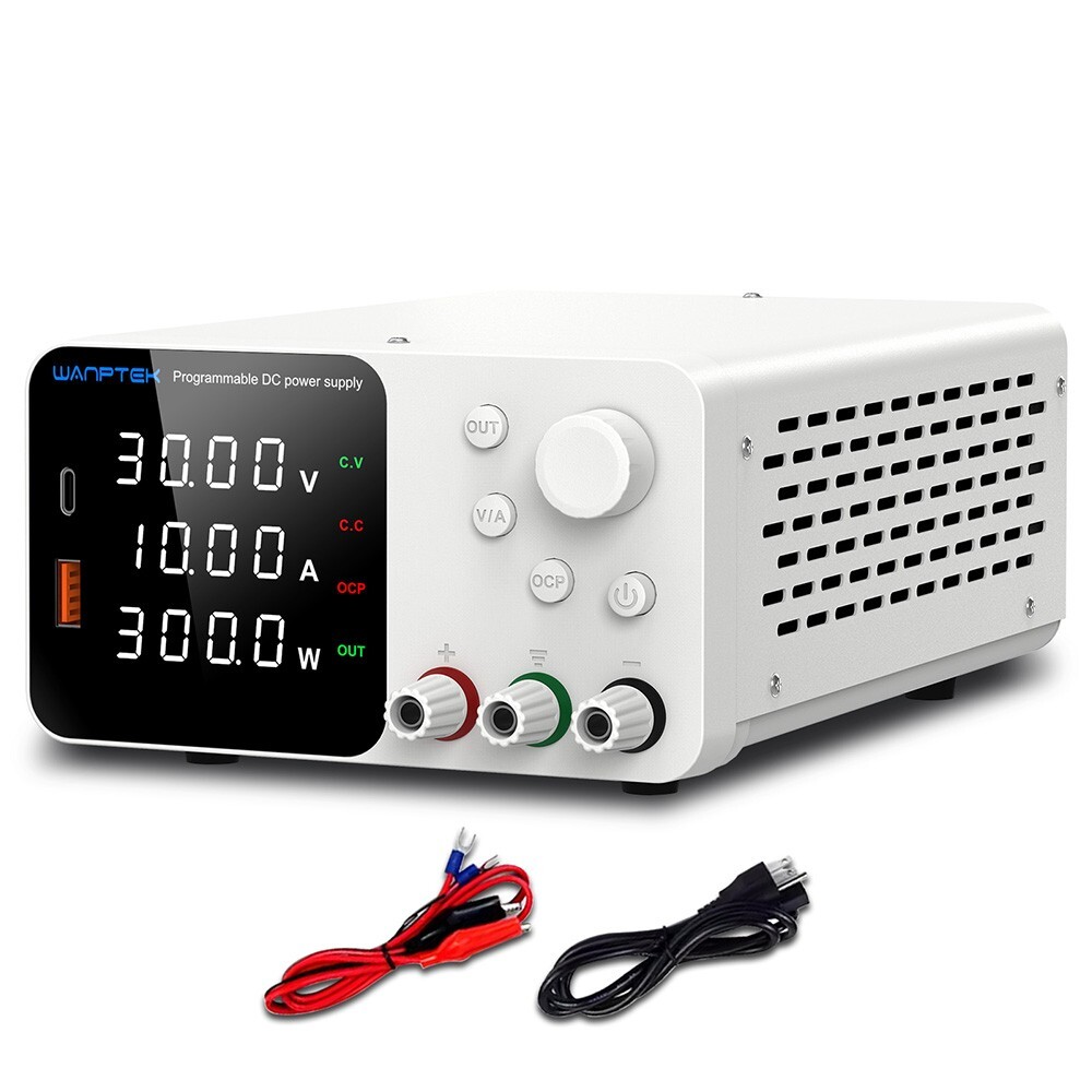 DC Adjustable 0-30/60/120V Lab Programmable Power Supply Variable Bench Switch