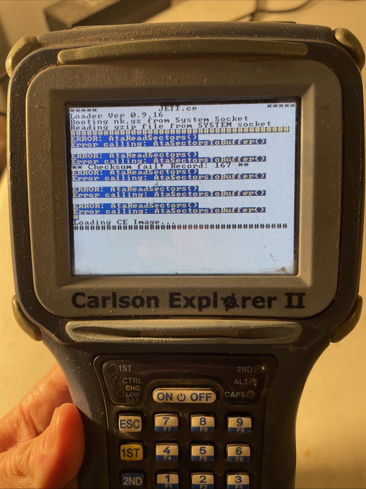 Carlson Explorer II Data Collector Surveying Handheld 112378 – UNIT ONLY