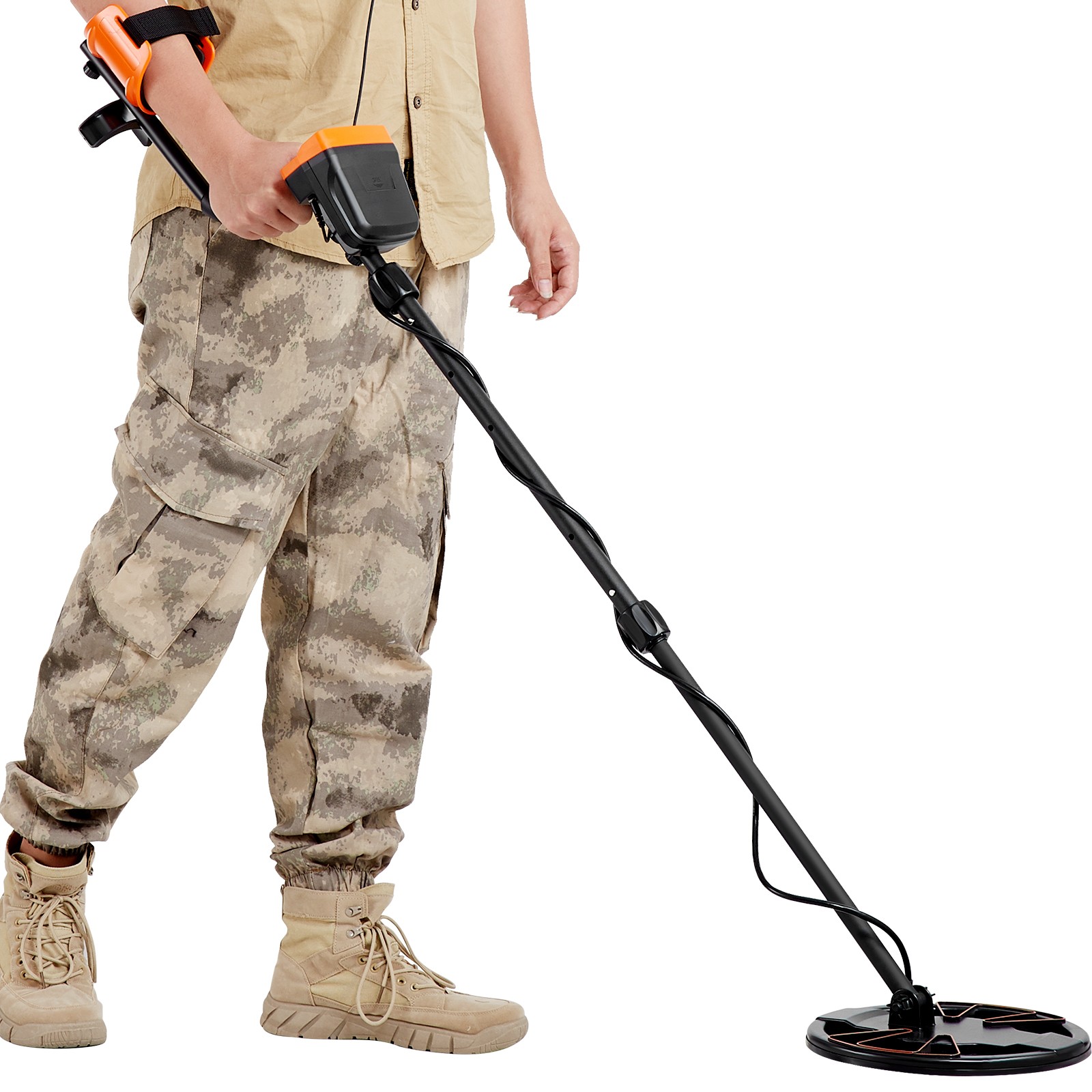 VEVOR Metal Detector for Adults Professional Gold Detector 10in IP68 Waterproof