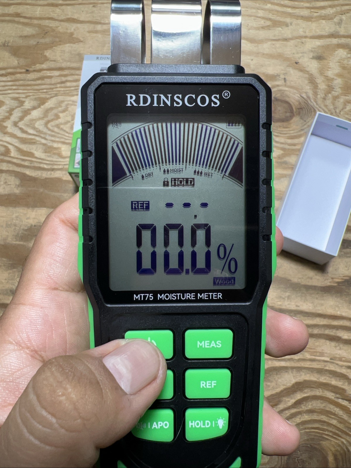 RDINSCOS Wood Moisture Meter Pinless Wall Moisture Meter Digital Moisture MT-75