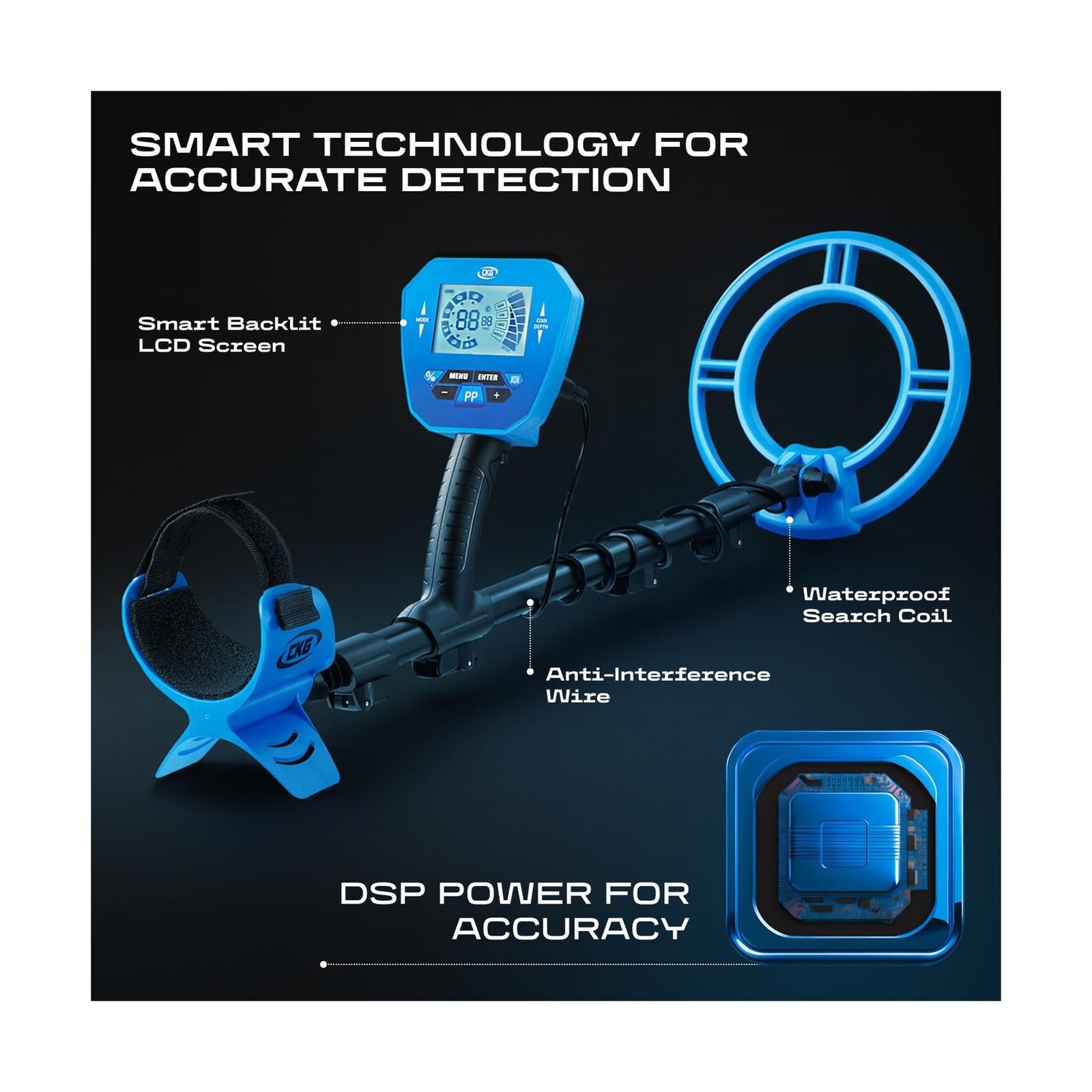 CKG Metal Detector for Adults Professional Gold Detector Starter Kit for Trea…