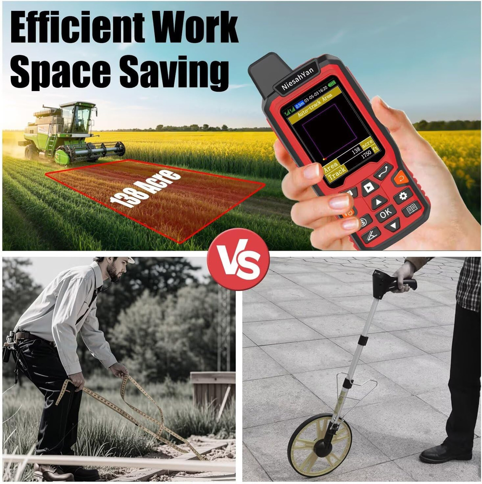 ZL180 Handheld GPS for Surveying, High Precision Rugged Land Surveying Equipment
