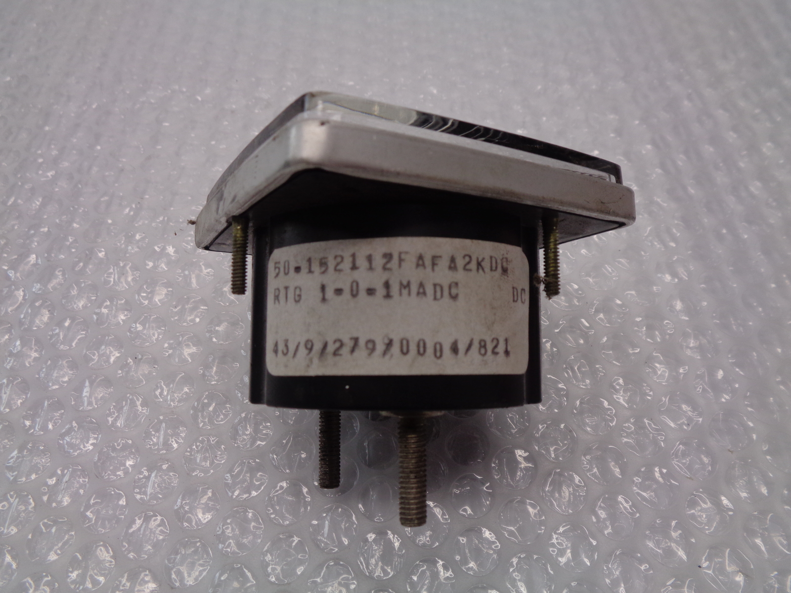 GENERAL ELECTRIC DW-91 50-152112GSGS2KDC PANEL METER 400-0-40DCV NSNP